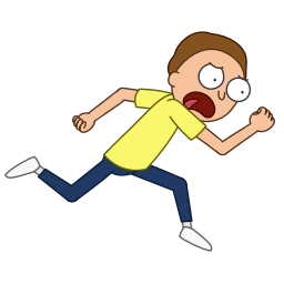 Sticker 🏃‍♂ Rick and Morty • @tgemojis