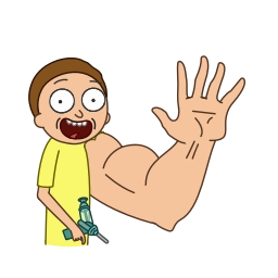 Sticker 💪 Rick and Morty • @tgemojis