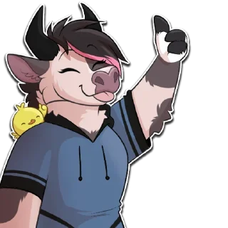 Video sticker 👍 Pru The Cow