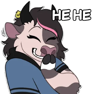 Telegram sticker 🤭 Pru The Cow