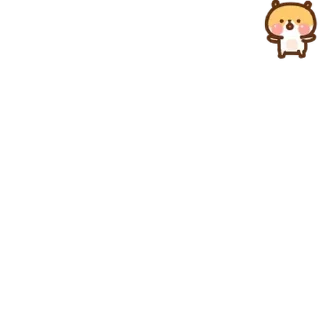 Telegram sticker 💬 햄스는 귀여우니까! By @KakaoEmoticon