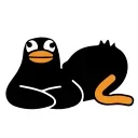 Telegram sticker 🤪 Black Duck @IMG2D