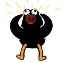 Telegram sticker 😡 Black Duck @IMG2D