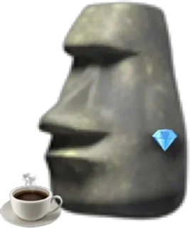 Telegram sticker 🗿 Moai :: @REXX_AM