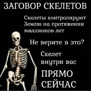 Sticker 💀 Скелемем