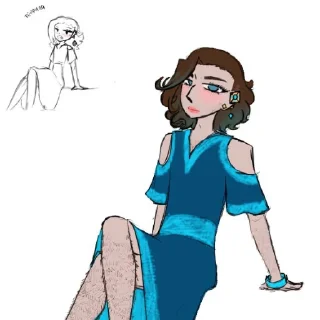 Telegram sticker 👗 Хуемчики