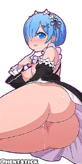 Telegram sticker 🔞 Ram Rem @hentstick
