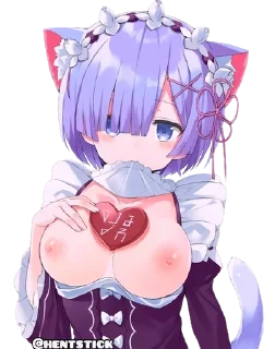Telegram sticker 🔞 Ram Rem @hentstick