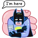 Телеграм стикер 😔 Batman vs. Life Crisis