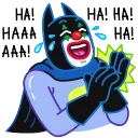 Телеграм стикер 🤣 Batman vs. Life Crisis