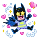 Телеграм стикер 🤩 Batman vs. Life Crisis