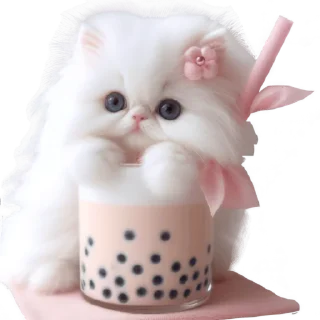 Video sticker 🍹 Сладкая киса @Nyasticks