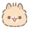 Sticker 😀 pomeranian mochi  ♡  @ririmoji
by mal (line)
