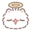 Sticker 😇 pomeranian mochi  ♡  @ririmoji
by mal (line)