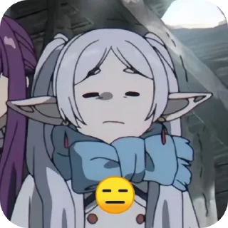Telegram sticker 👄 Frieren