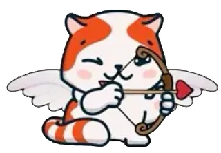 Telegram sticker 🏹 Marsey the cat :: @fStikBot