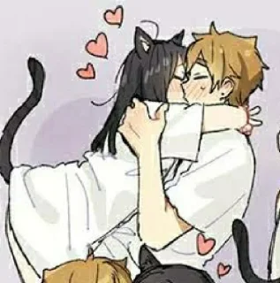Telegram sticker ❤️ Anime love