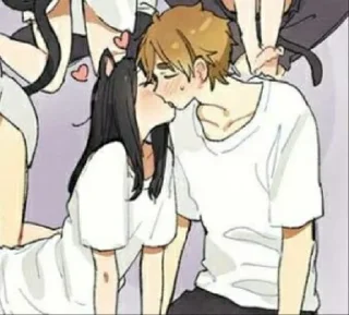 Telegram sticker ❤️ Anime love