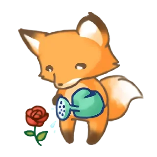 Telegram sticker 🥰 Лис амперчик @ckladstikerov7
