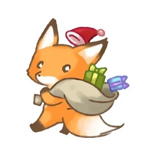 Telegram sticker 🎄 Лис амперчик @ckladstikerov7