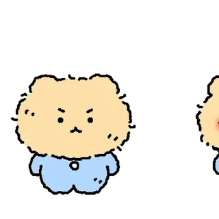 Telegram sticker 💬 꼬질 망그러진 곰 By @KakaoEmoticon