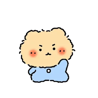 Telegram sticker 💬 꼬질 망그러진 곰 By @KakaoEmoticon