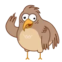 Телеграм стикер 👋 Sharp-eyed Falcon
