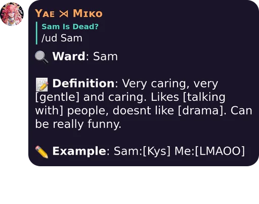 Telegram sticker ✔️ Sam Hater Arc