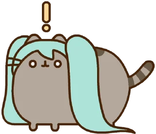 Video sticker 😮 Hatsune Miku x Pusheen :: @line_stickers