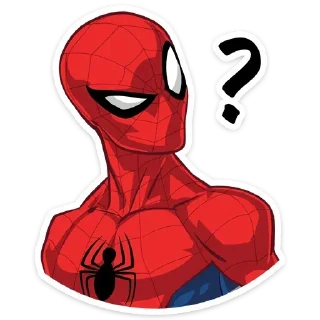 Telegram stiker ❓ Человек-паук @Den_357