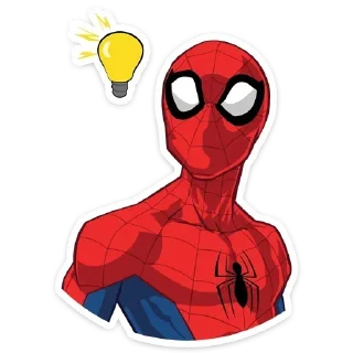 Telegram stiker 💡 Человек-паук @Den_357