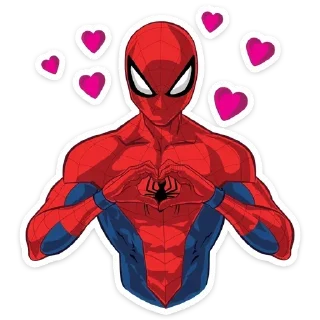 Telegram stiker ❤ Человек-паук @Den_357