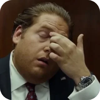 Telegram sticker ✋ Does he know?