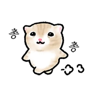 Telegram sticker ⭐ 작아요 고먕이 2 @moe_sticker_bot