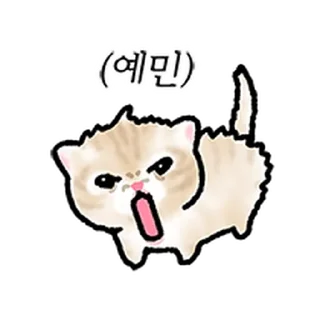 Telegram sticker ⭐ 작아요 고먕이 2 @moe_sticker_bot