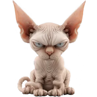 Telegram sticker 😤 Кринжовый Сфинкс @Nyasticks