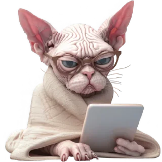 Telegram sticker 🤓 Кринжовый Сфинкс @Nyasticks