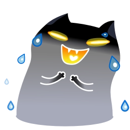 Sticker 😂 Shadow Kitty