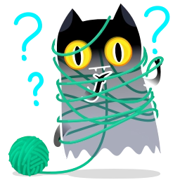 Telegram sticker 🤔 Shadow Kitty