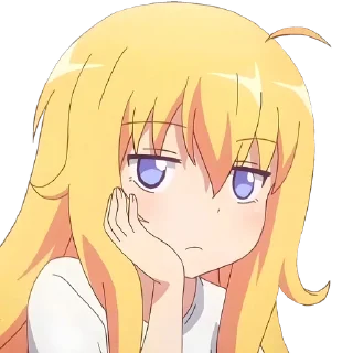 Telegram sticker 👾 anime cringe  @Anime_Sticker_noob