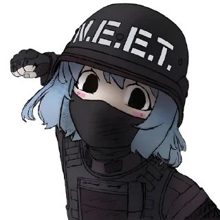 Telegram sticker 👾 anime cringe  @Anime_Sticker_noob