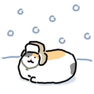 Telegram sticker ⭐ 겨울 고앵이모음 @moe_sticker_bot