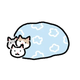 Telegram sticker ⭐ 겨울 고앵이모음 @moe_sticker_bot