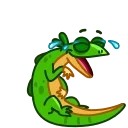 Sticker 😂 Green Lezard