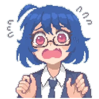 Telegram sticker 😰 Pixel-Milk @MilkMind_Jeezs