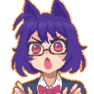 Telegram sticker 😲 Pixel-Milk @MilkMind_Jeezs