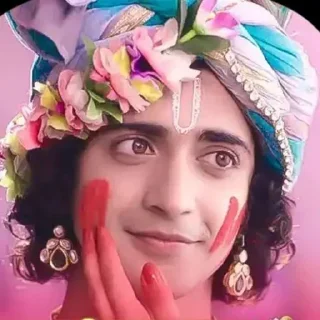 Telegram sticker 🙊 Radhe Krishna  @stickersbag