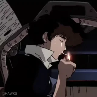 Video sticker 🚬 Cowboy Bebop ¦ @figurinhasWa