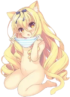 Telegram sticker 🐱 Ivorys lolis^_<