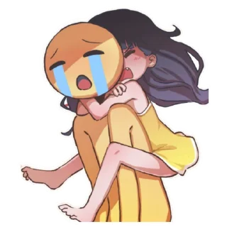 Telegram sticker 😭 Cute & Funny Stickers — by @CunnyHvn